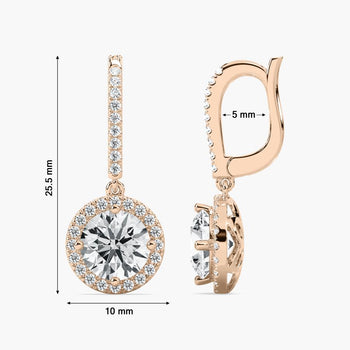 ROUND HALO DROP BALI