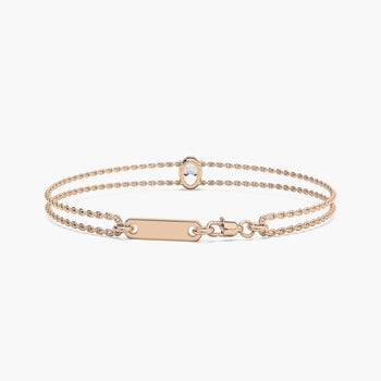 OVAL SOLITAIRE 1 CARAT BRACELET