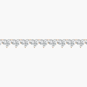 HEART 1 CARAT TENNIS BRACELET