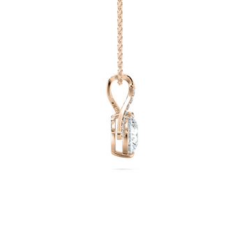 ROUND LOVE SOLITAIRE PENDENT