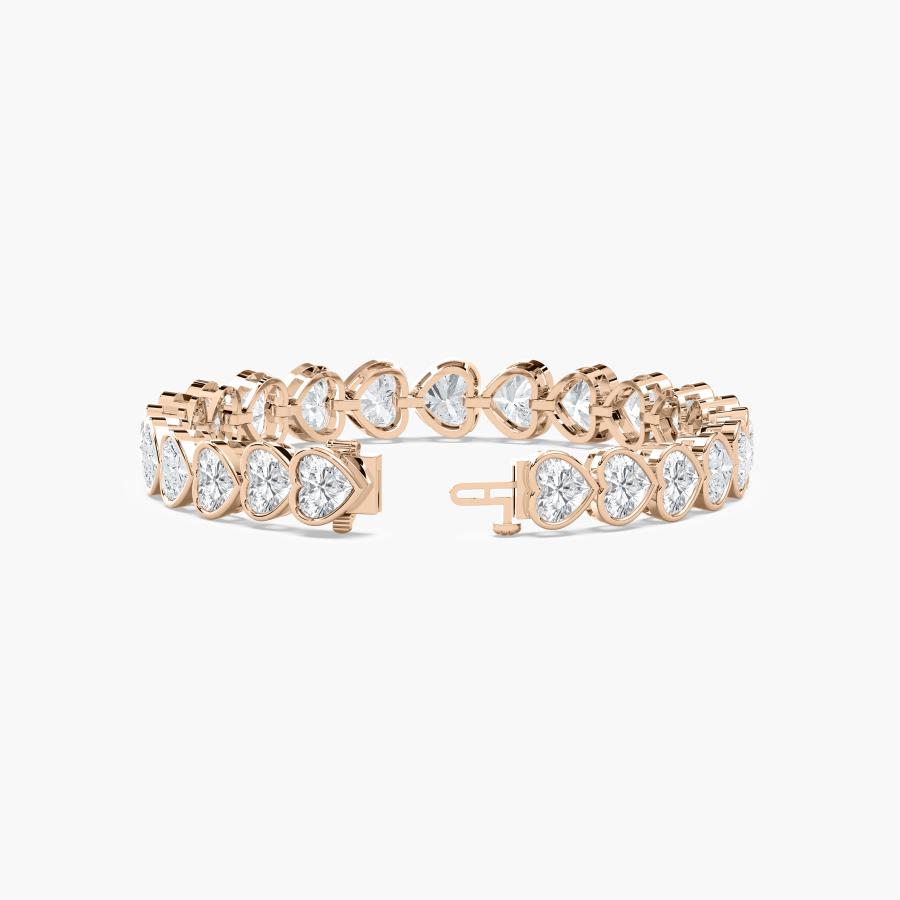HEART 1 CARAT TENNIS BRACELET
