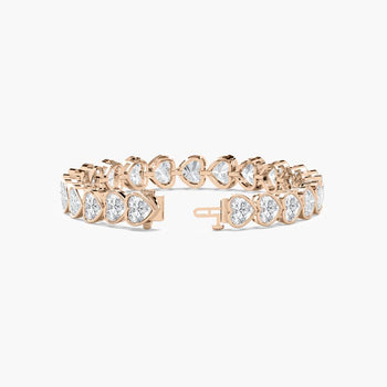 HEART 1 CARAT TENNIS BRACELET