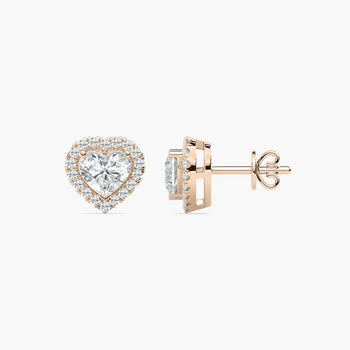 HEART HALO STUD