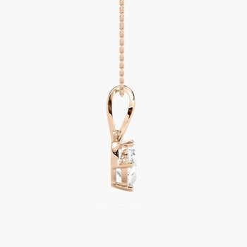 LOVE HEART SOLITAIRE PENDENT