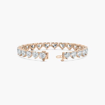 HEART 1 CARAT TENNIS BRACELET