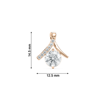 ROUND LOVE SOLITAIRE PENDENT