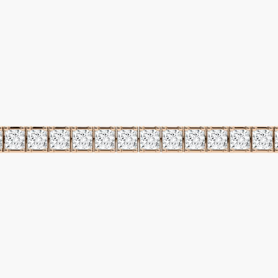 PRINCESS SHAPE DIAMOND TENNIS BRACELET