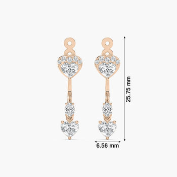 MULTIPLE SHAPE OF DIAMOND EARRING