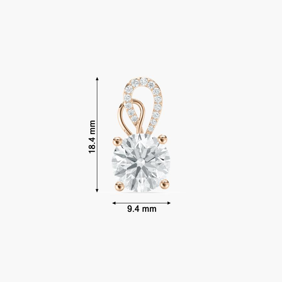 GREAT ROUND SOLITAIRE PENDENT