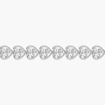 HEART 1 CARAT TENNIS BRACELET