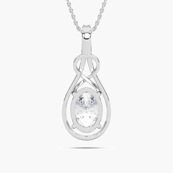 DROP OVAL SOLITAIRE PENDENT