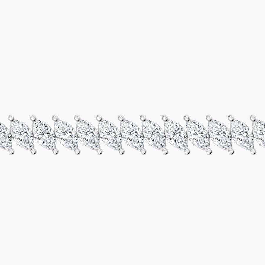 MARQUISE SHAPE DIAMOND TENNIS BRACELET