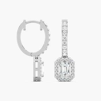 EMERALD HALO DROP BALI