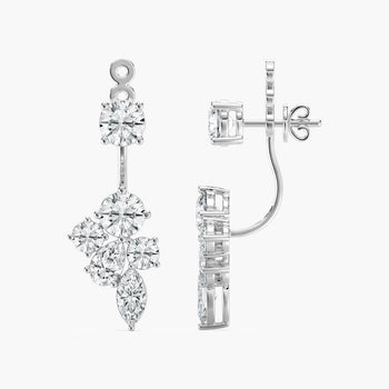 THREE SHAPE OF DIAMOND EARRING