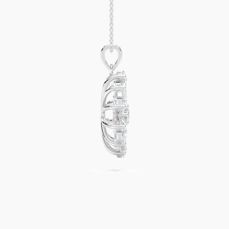 PEAR FLOWER PENDENT