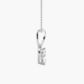 LOVE HEART SOLITAIRE PENDENT