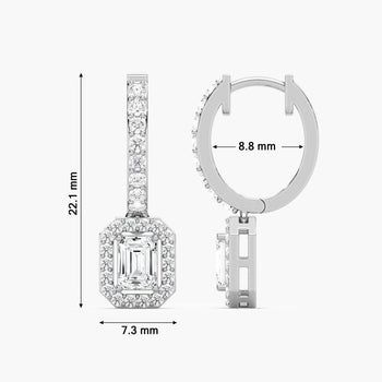 EMERALD HALO DROP BALI