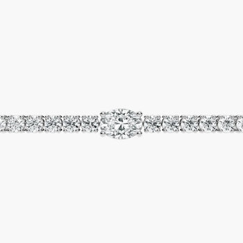 OVAL CENTER SIDE ROUND BRACELET