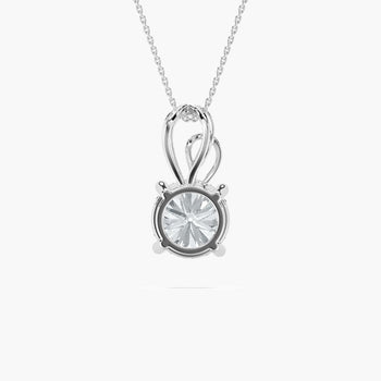 GREAT ROUND SOLITAIRE PENDENT