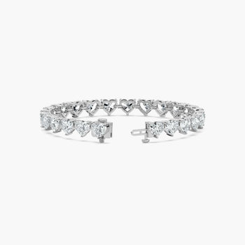 HEART 1 CARAT TENNIS BRACELET