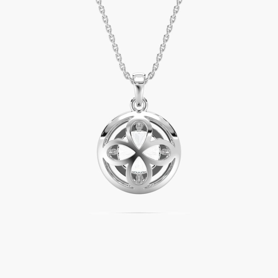 ROUND HALO SOLITAIRE PENDENT