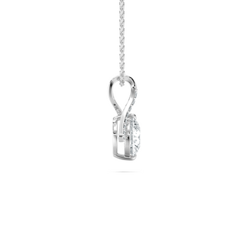 ROUND LOVE SOLITAIRE PENDENT