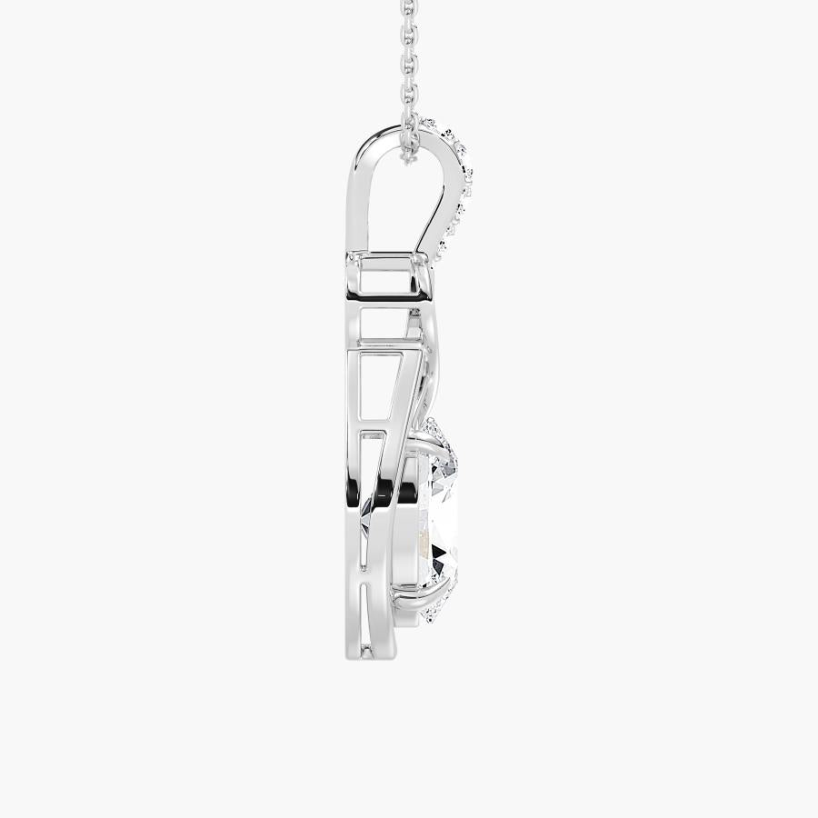 DROP OVAL SOLITAIRE PENDENT
