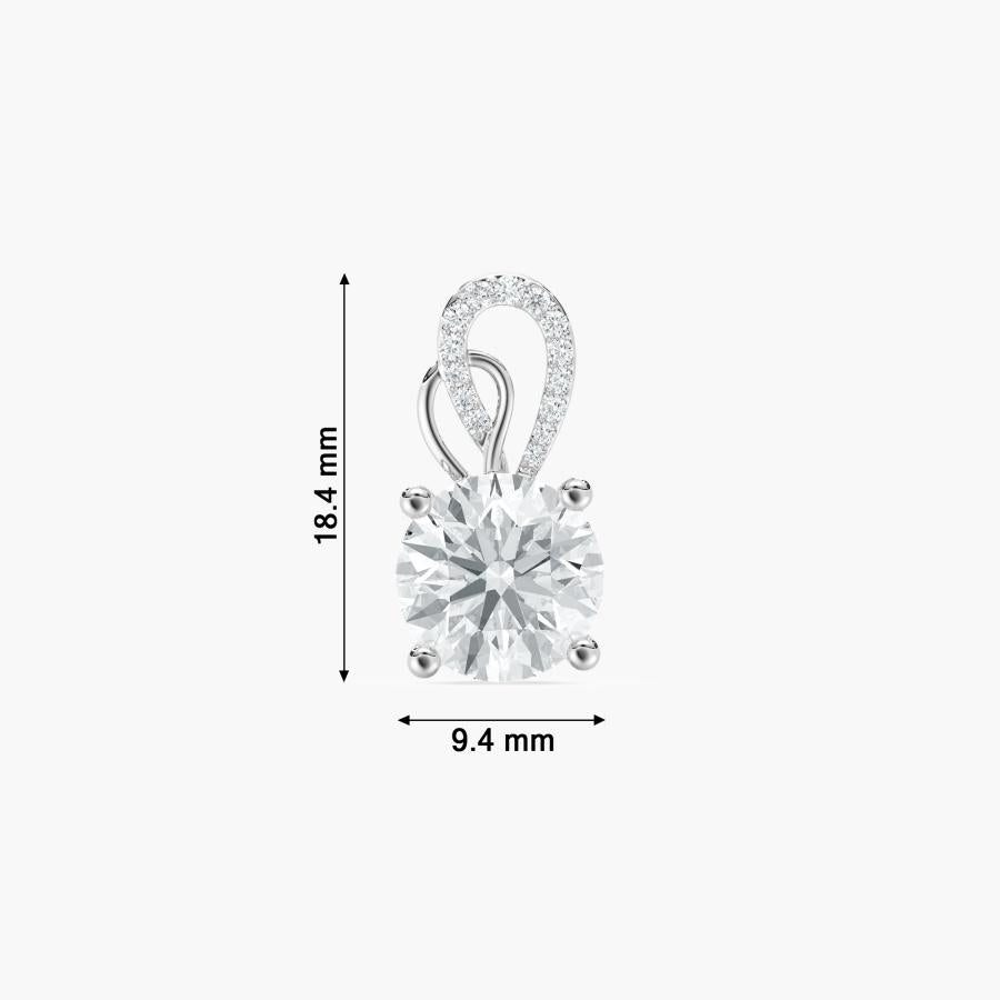 GREAT ROUND SOLITAIRE PENDENT