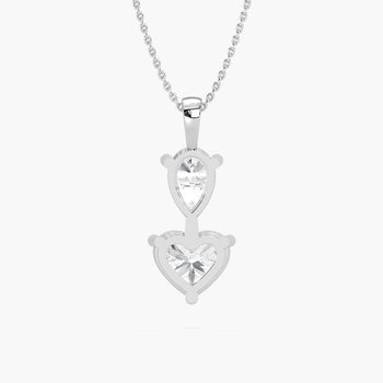 HEART & PEAR COMBO PENDENT