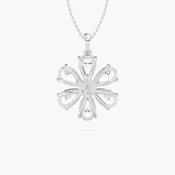 PEAR FLOWER PENDENT
