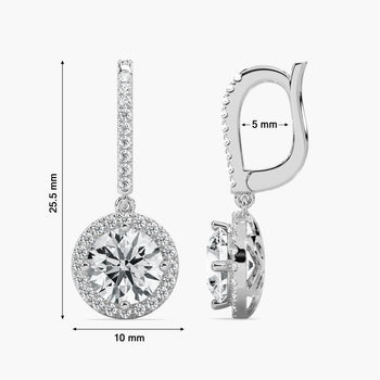 ROUND HALO DROP BALI