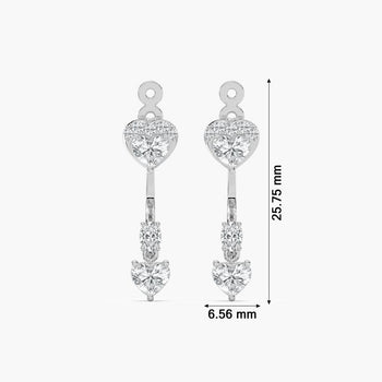 MULTIPLE SHAPE OF DIAMOND EARRING