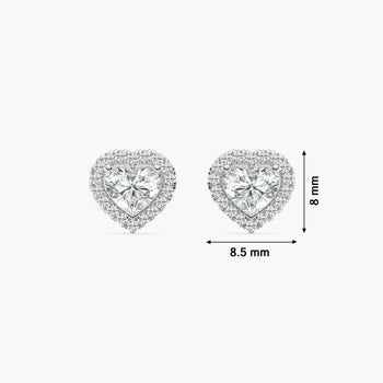 HEART HALO STUD