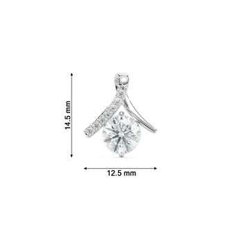 ROUND LOVE SOLITAIRE PENDENT