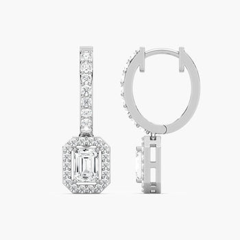 EMERALD HALO DROP BALI