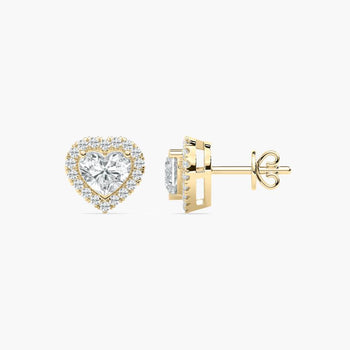 HEART HALO STUD