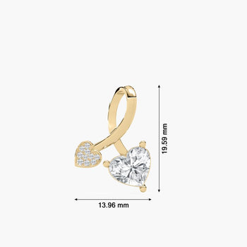 LOVE HEART SOLITAIRE PENDENT