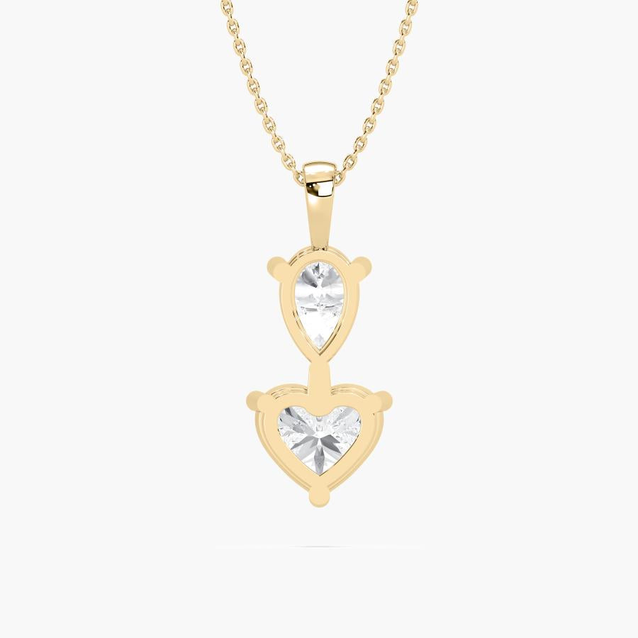 HEART & PEAR COMBO PENDENT