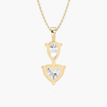 HEART & PEAR COMBO PENDENT
