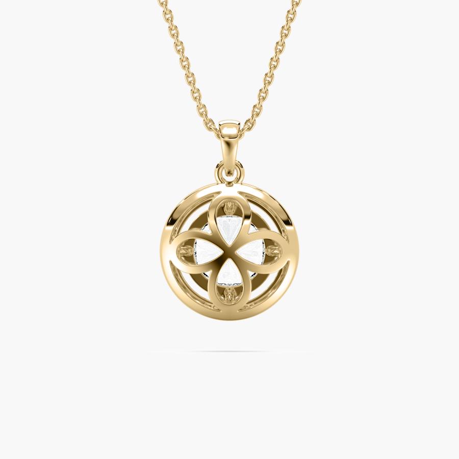 ROUND HALO SOLITAIRE PENDENT