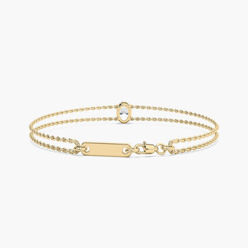 OVAL SOLITAIRE 1 CARAT BRACELET