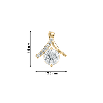 ROUND LOVE SOLITAIRE PENDENT