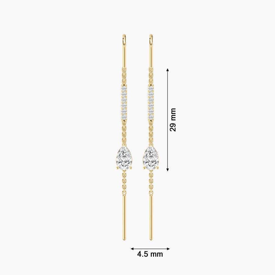 PEAR DROP STUD