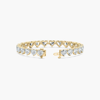 HEART 1 CARAT TENNIS BRACELET