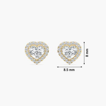 HEART HALO STUD