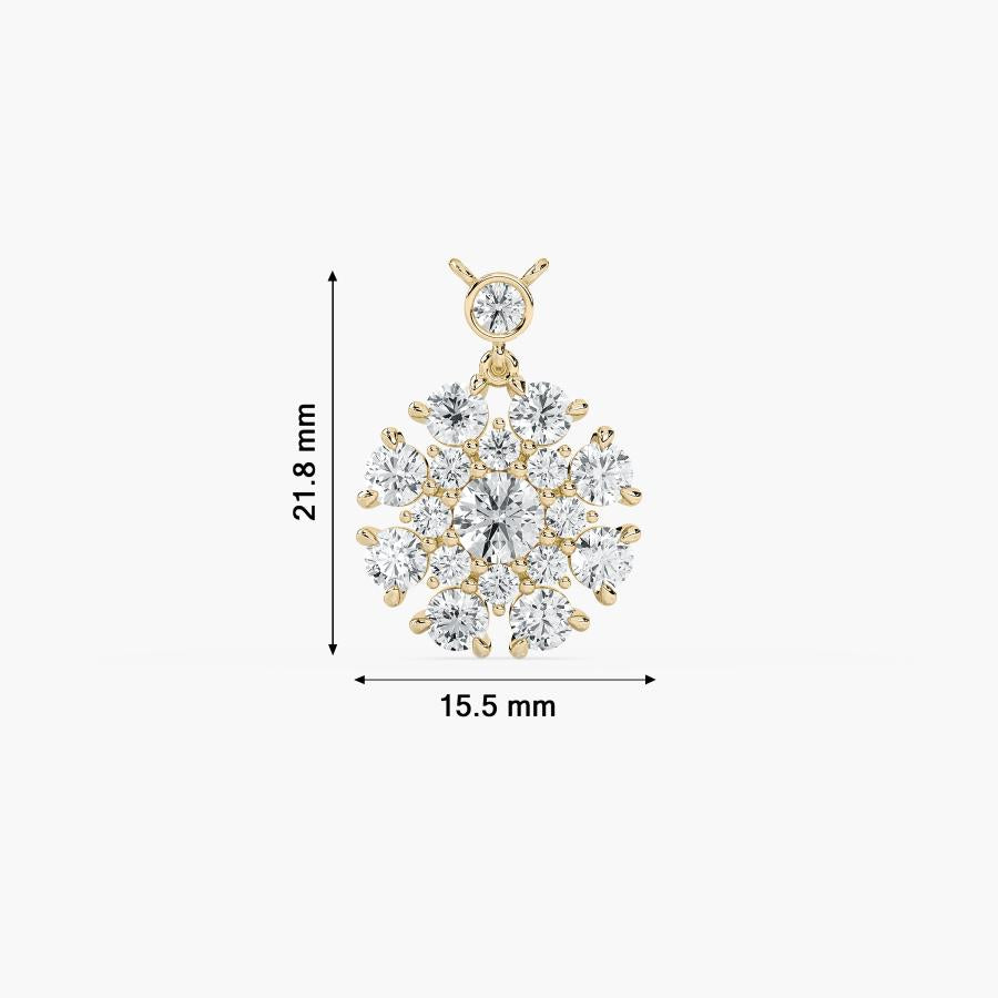 ROUND FLOWER PENDENT