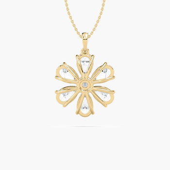 PEAR FLOWER PENDENT