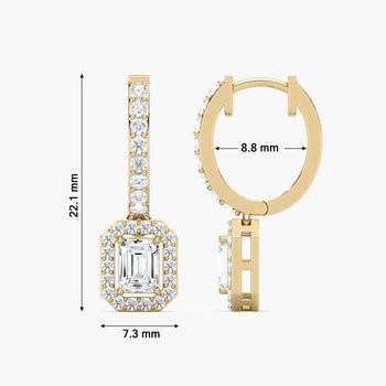 EMERALD HALO DROP BALI