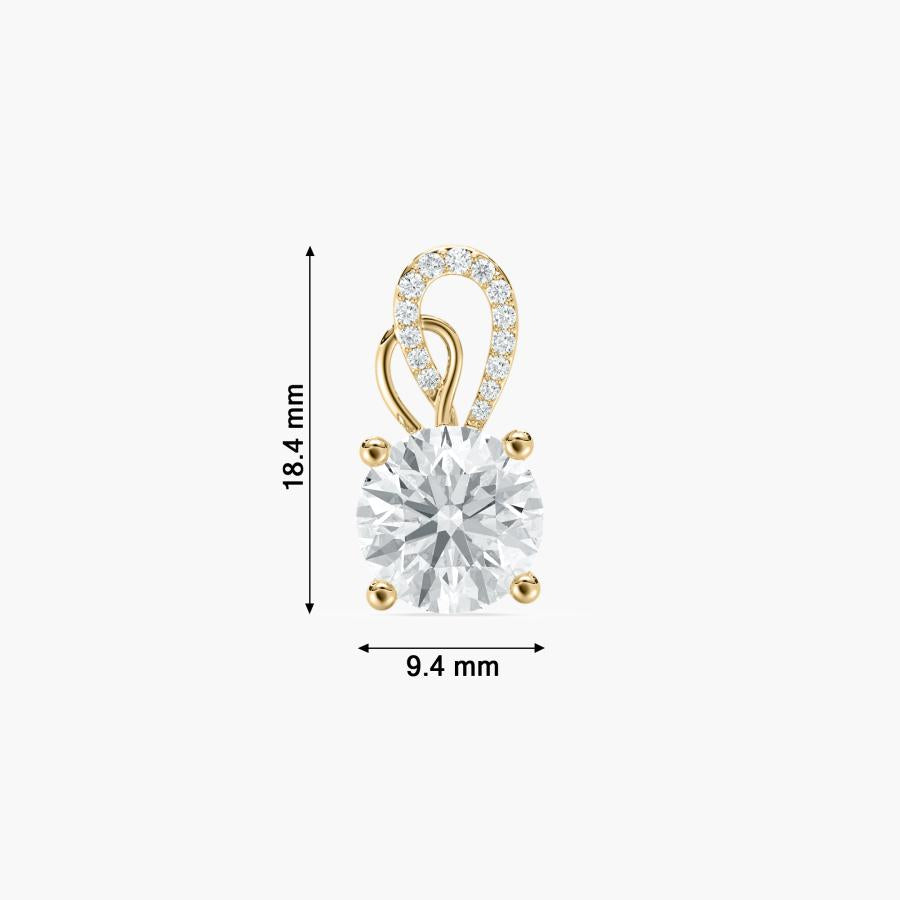 GREAT ROUND SOLITAIRE PENDENT
