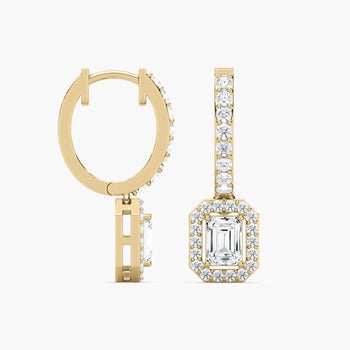 EMERALD HALO DROP BALI